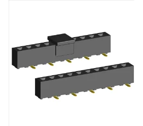2.54mm PCB Socket Single Row Three Sides Contact SMD Type.(H=5.0)
